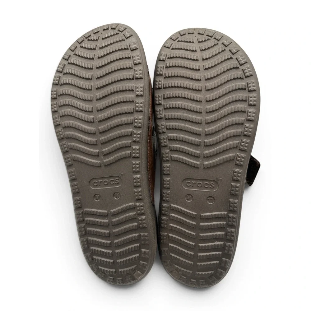 Crocs Yukon Vista II LiteRide Sandals Espresso Brown Adjustable Men's 11